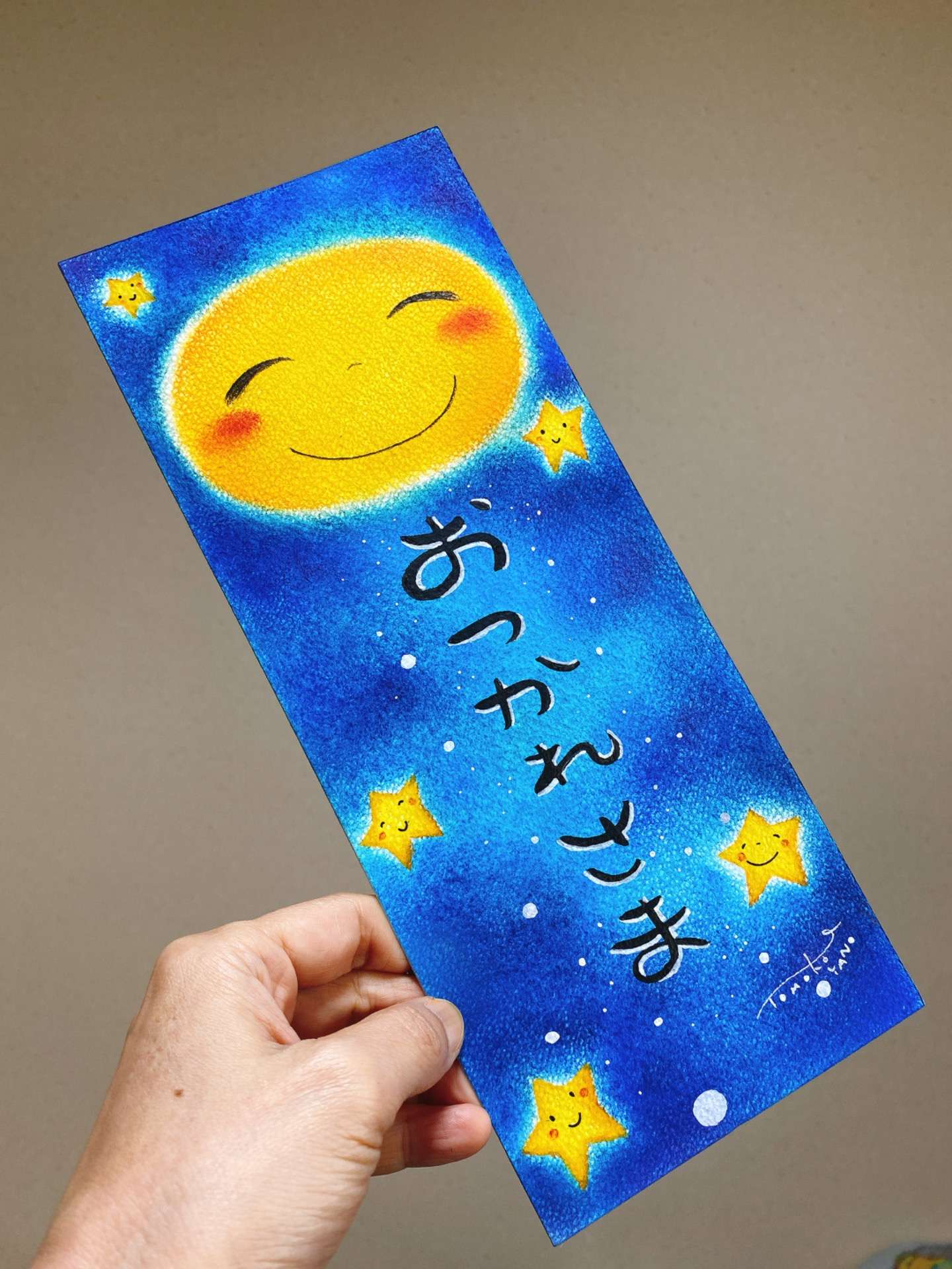 帰っても1人だし、人生楽しいと思えない。お話し聞いて描きたくなった絵 ホスピタルアート ほっこりする絵 おつかれさま