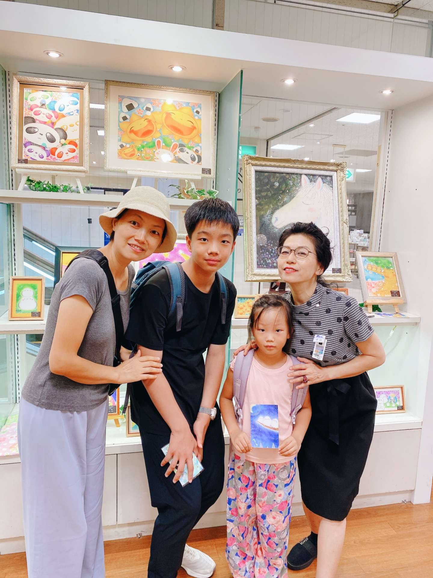 中国人家族4人組さん再来　にっこり笑顔で話してくれた💓