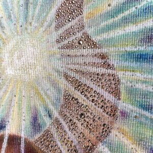 牛の絵〜あなたなら光を〜一点もの原画 ヒーリングアート パステル画